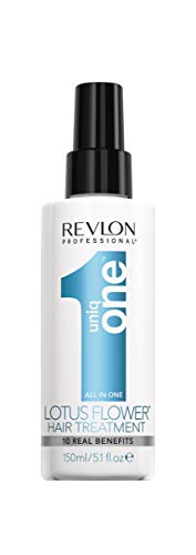 Revlon Uniq One - All in One Lotus Spray senza Risciacquo Trattamento Capelli Profumo Fiori di Loto