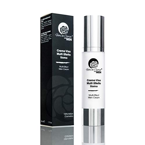 Crema Viso Uomo Multi Effetto for Man MADE IN ITALY - Antirughe, Idratante, Rivitalizzante, Ultra Intensivo. Creme Giorno Antiage Opacizzante. Acido Ialuronico,...