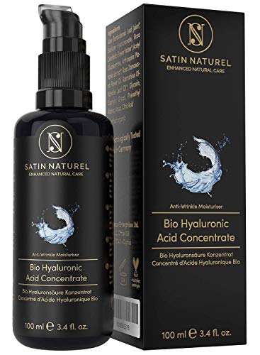 BIO Siero Viso all’Acido Ialuronico Puro 100% BIOLOGICO - 3 VOLTE PIÙ GRANDE (100ml) - Tonico Viso Vegano Concentrato - Usalo come Crema Idratante Viso con Aloe...