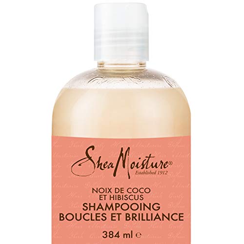 Shea Moisture, Shampoo per capelli ricci e lucenti con olio di cocco e ibisco, 379 ml