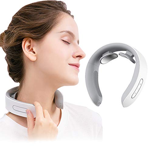 Massaggiatore Cervicale,Massaggiatore Elettrico per Collo,Portatile Massaggiatore per Collo IntelligenteCollo rilassanteMassaggiatore per collo a impulsi...