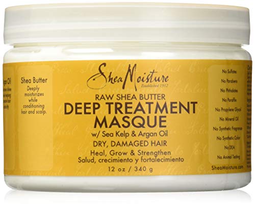 Shea Moisture - Deep Treatment, Maschera intensiva al burro di karité, per capelli secchi e danneggiati, 340 g