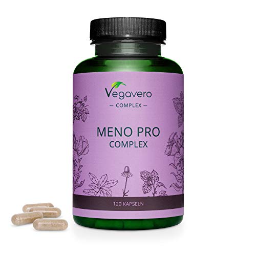 MENOPAUSA Vegavero® | 120 capsule | SENZA SOIA | 100% NATURALE: con Enotera, Melissa, Camomilla e Salvia | Vegan