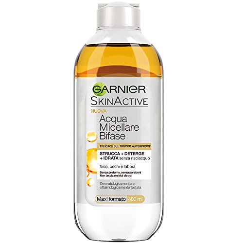 Garnier Acqua Micellare Bifase, Strucca, Deterge e Idrata Senza Risciacquo, Confezione da 3, 400 ml