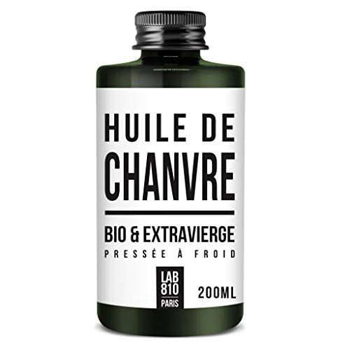 OLIO DI CANAPA ORGANICO 100% puro e naturale, pressato a freddo ed extra vergine. Cura per la riparazione dei capelli, Anti-Age. Idrata i capelli e tonifica la...