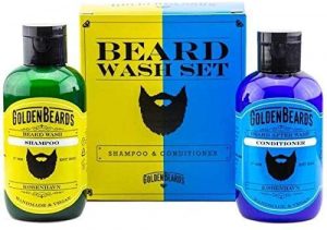 Golden Beards – Kit shampoo da barba e balsamo